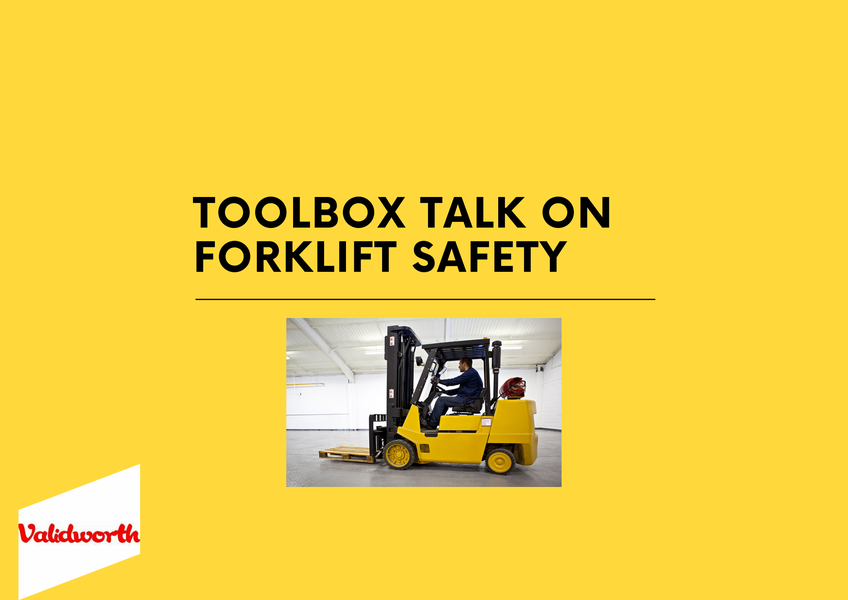 Toolbox Talk On Forklift Safety